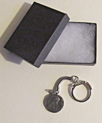Keyring pewter greek coin - keyring,