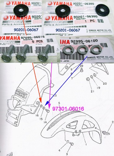 Yamaha rd350lc mud guard - rd350lc,