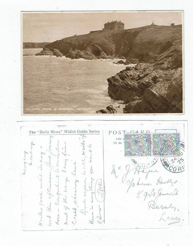 Cornwall postcard early - postcard,
