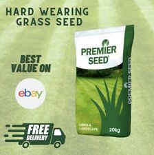 GRASS SEED PRO HARD WEARING BACK FRONT LAWN GARDEN PLAY AREAS KIDS DOGS 1-500kg