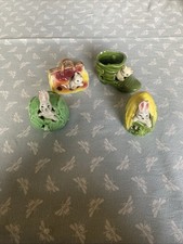 Kitsch Japanese ceramic figurines set of 4. 1960s