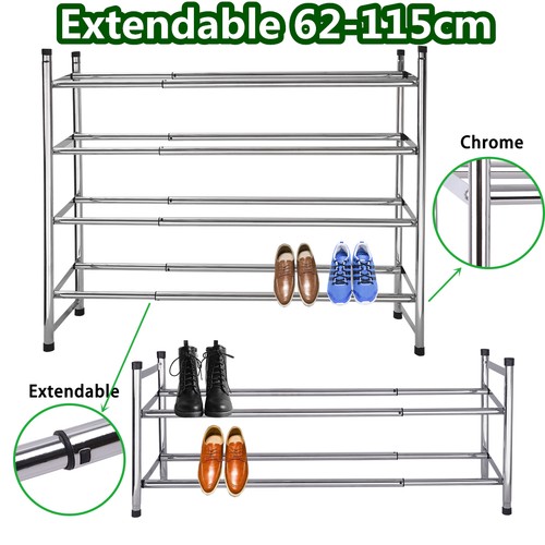 Tier stackable shoe rack - 2/4,