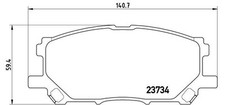 BREMBO P 83 067 Brake Pad Set
