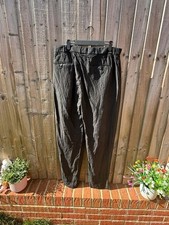 Polo Ralph Lauren Mens Black Linen Trousers