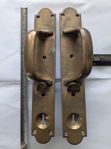 Antique brass door handles - antique,
