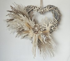 Dried Flower Wreath. Wicker