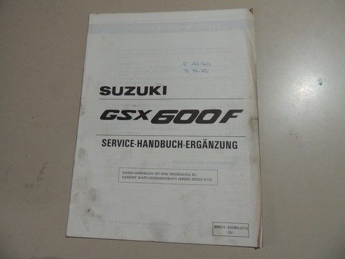 Suzuki gsx 600 1992 workshop - suzuki,