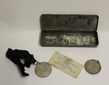 1935 George V Silver Jubilee Tin & 2 City of Birmingham silver jubilee Medals