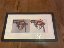 Andy Warhol Framed Gun Print -