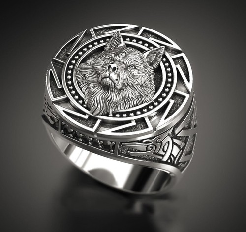 Norse viking wolf head - norse,