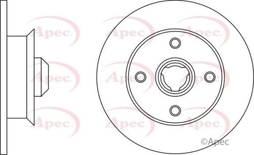 Rear axle brake - rear, set