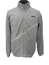 SCHOTT NYC POLARBEAR FULL ZIP FLEECE SWEATSHIRT GREY LARGE RRP £95 BNWT