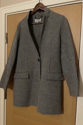 Jigsaw grey wool city coat - wool,