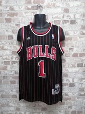 Adidas men’s 2012 Chicago Bulls Derrick Rose basketball jersey in black size M