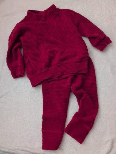 Red corduroy rib - red, loungewear
