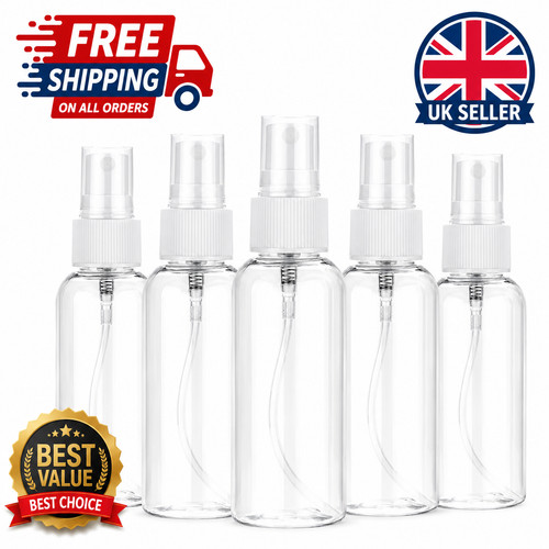 Mini plastic spray bottles - 3x,