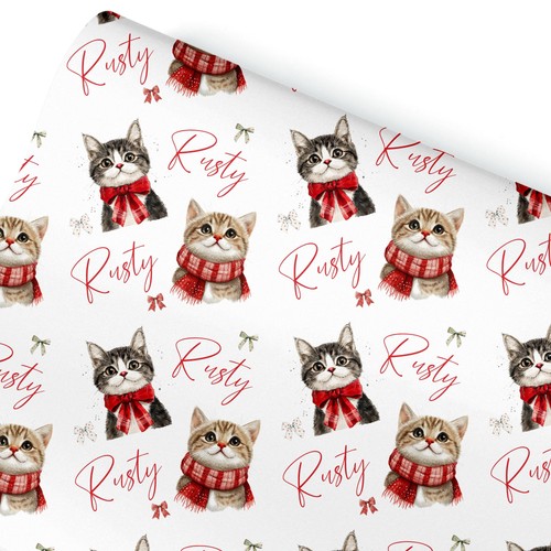 Personalised cats gift - gift, wrap
