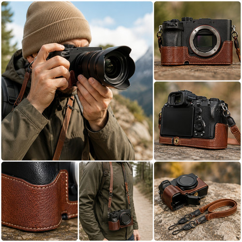Litchi leather camera - litchi,