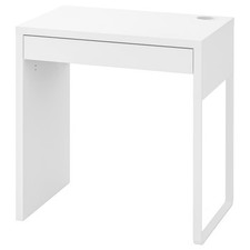 IKEA White Office Desk Table Multi Size Study Computer Workstation with Drawer