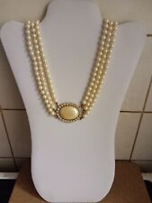 Faux Pearl And Gemstone