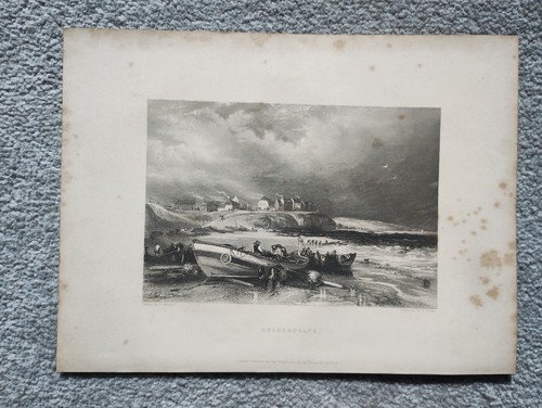Cullercoats antique print - cullercoats,