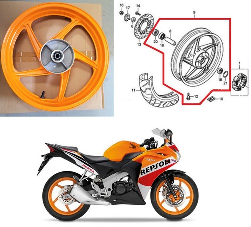 Genuine honda cbr125 rear - genuine,