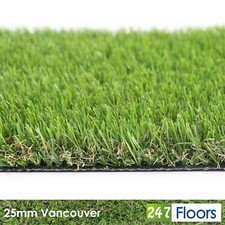 25mm Luxury Dense Artificial Grass £6.99/m Astro Turf Garden Fake Grass 2m 4m 5m