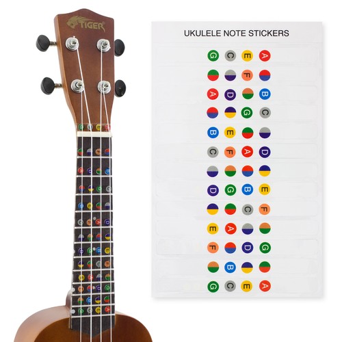 Ukulele note sticker colour - -,