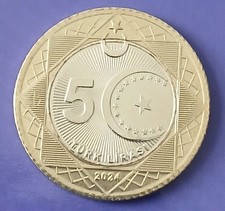 Turkey 5 Lira 2024  UNC  BIG COIN 100th anniversary of the Republic of Turkey