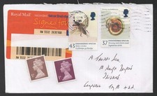 2000 Endangered Spieces 43p Mole Cricklet, 27p Rams Horn Snail Signed For Cover
