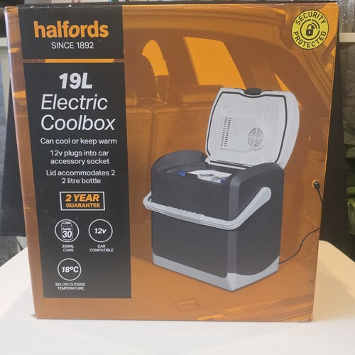 Halfords 19l electric coolbox - halfords,