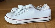 Vty White Low Top Sneakers Trainers Tennis Shoes Womens Size 40 UK 7