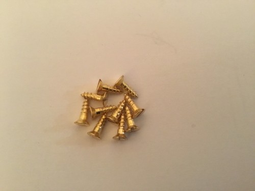 Brass countersunk wood screws - brass,
