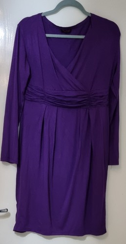 Purple jersey stretch faux - purple,