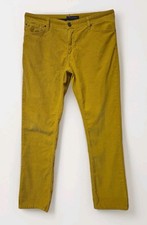 Tommy Hilfiger Corduroy Trousers Jeans Yellow Cords Cotton W34 L32
