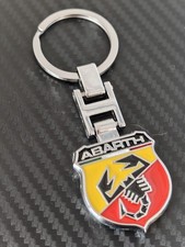 Fiat Abarth Metal Keyring New