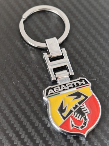 Fiat abarth metal keyring - abarth, new