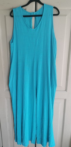 Turquoise 100 cotton - cotton, jumpsuit