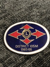 Lions Club International Enamel Badge District 105M 1985-1986