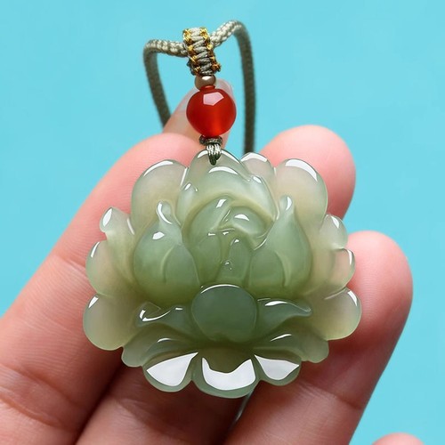 Hetian jade lotus - jade,