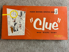 Vtg 1956 Parker Brothers CLUE