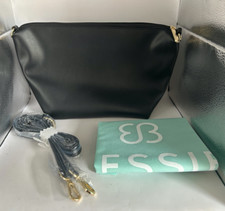 Bessie London Black Tote Handbag Shoulder Bag With Dust Storage Bag ( 35x21cms )