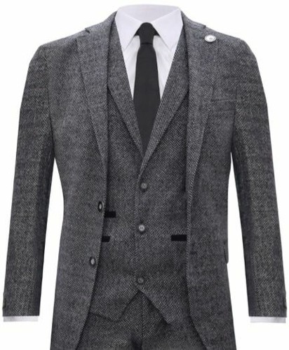 Mens light grey piece tweed - light,