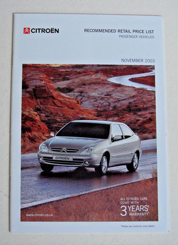 Citroen range price - citroen, list