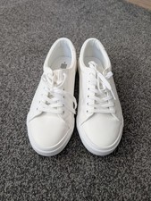 Boys White Trainers Size 5