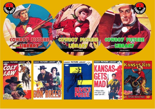 Cowboy picture library - library, on