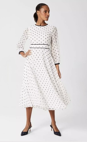 Hobbs sahara ivory navy spot - hobbs,