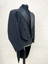 Men's Traditional Black Formal Tails Coat-46" Chest