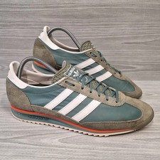 Adidas SL 72 Trainers Mens 8.5 OG Originals Green Suede Nylon Terraces