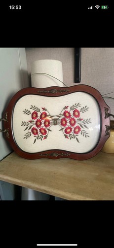 Vintage embroidered floral - embroidered,